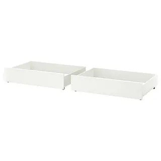 GULLABERG bed storage box, set of 2, white, 200 cm