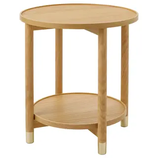VALNÄS side table, oak veneer, Height 55 cm