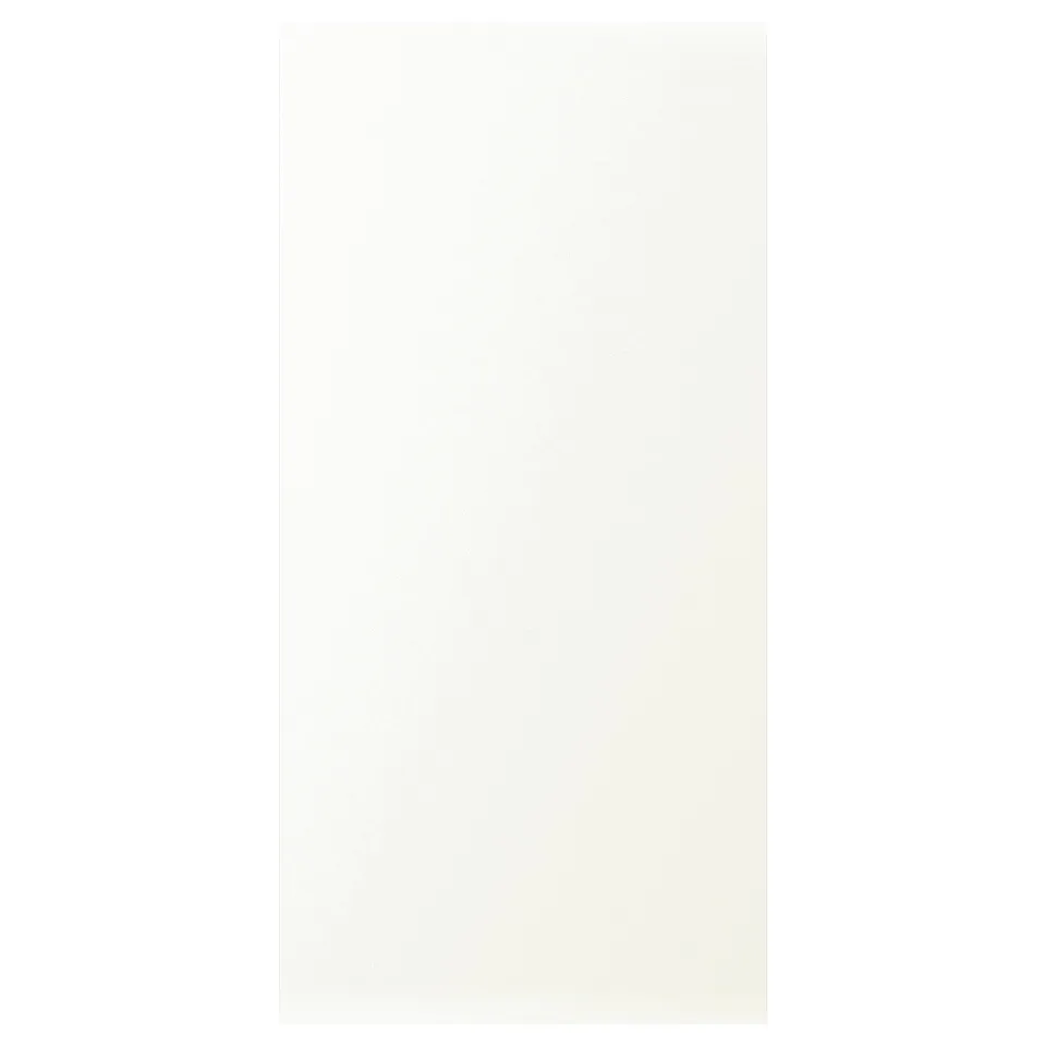 VALLSTENA white kitchen cabinet. Smooth, rectangular, simple design.