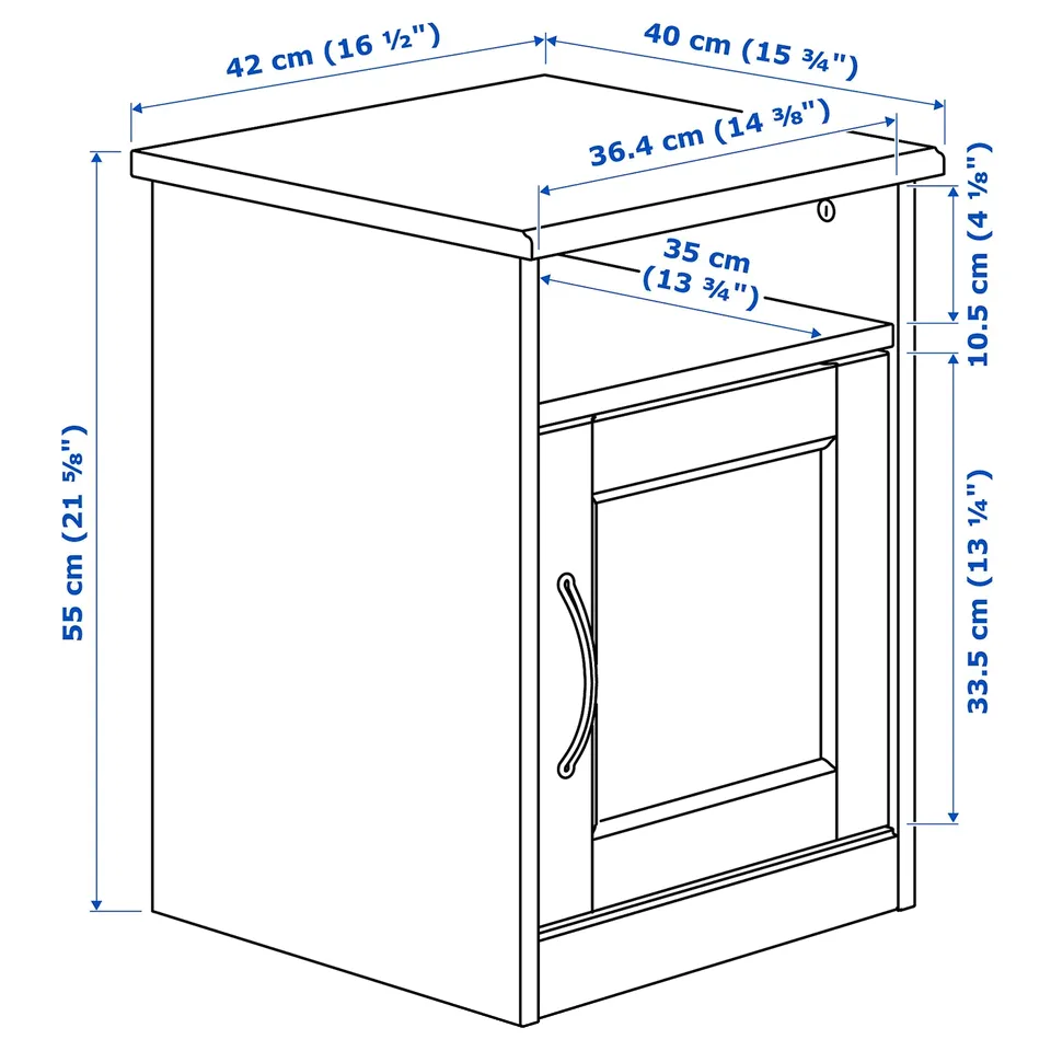 part: SONGESAND bedside table