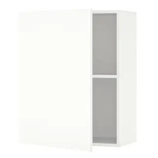 KNOXHULT wall cabinet with door, white, 60x75 cm