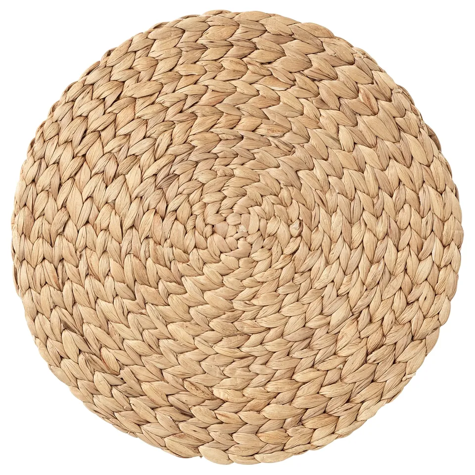SOARÉ natural woven sphere of water hyacinth, handmade, round design.