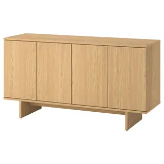 STOCKHOLM 2025 sideboard, oak veneer, 161x42x83 cm