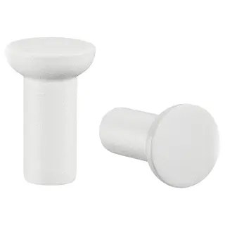 NYDALA knob, white, 16 mm
