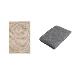 STARREKLINTE/STOPP set: rug, flatwoven + rug underlay with anti-slip