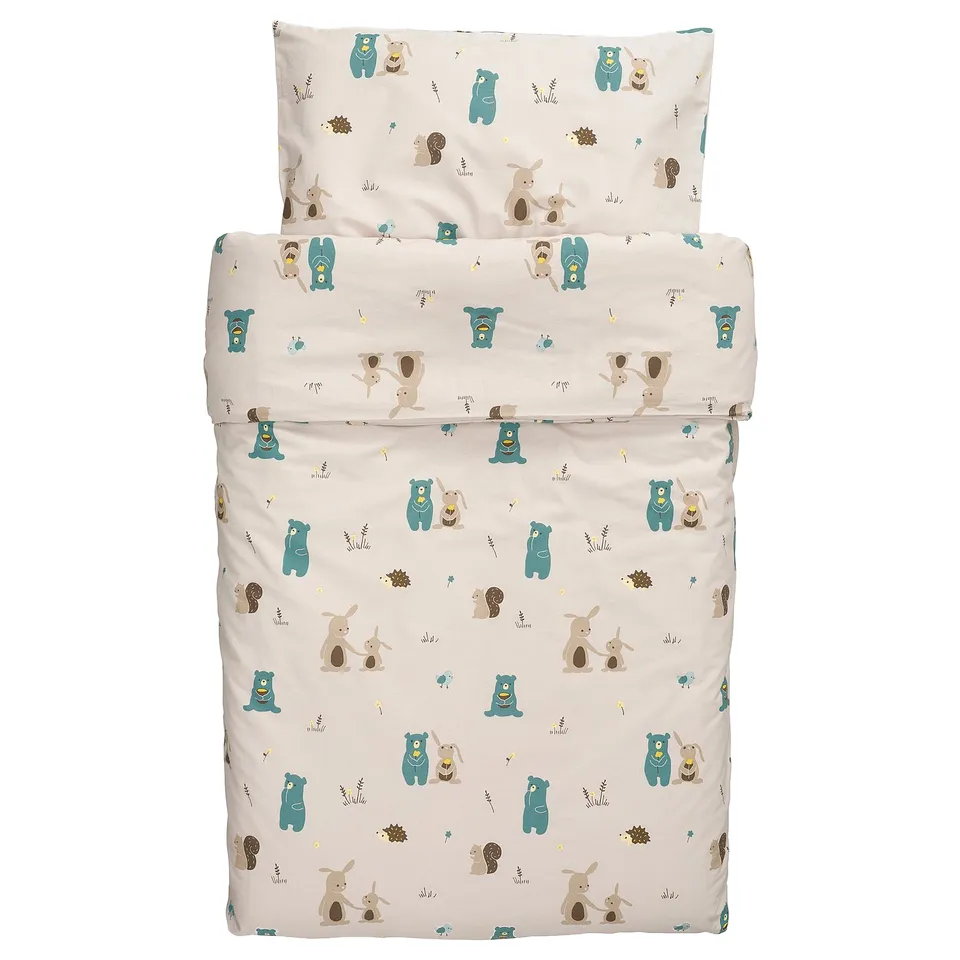 part: LEN duvet cover 1 pillowcase for cot
