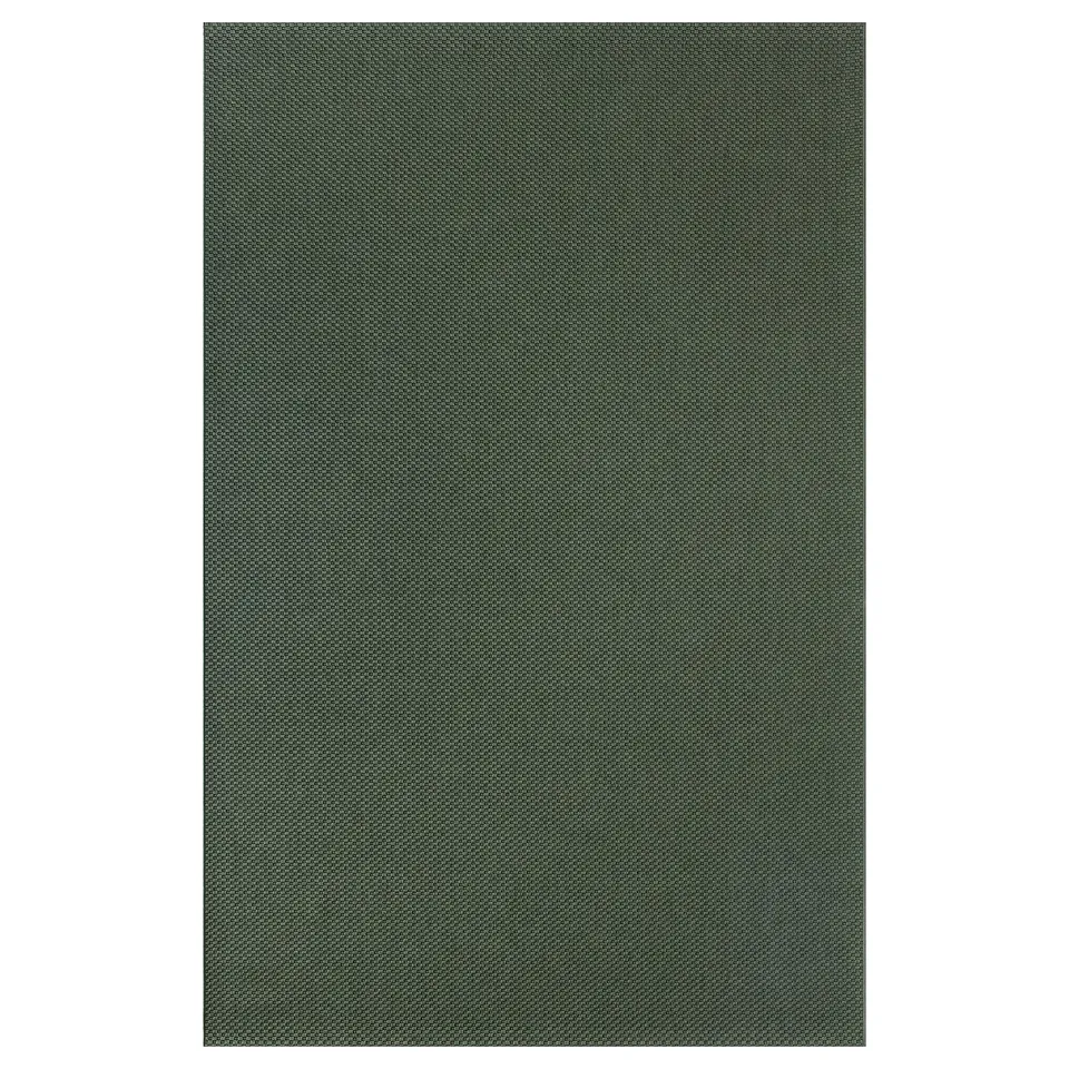 Green MORUM outdoor rug - rectangle, durable, polypropylene, indoor/outdoor.