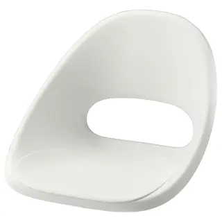 LOBERGET seat shell, white, Width 53 x Depth 53 x Height 39 cm
