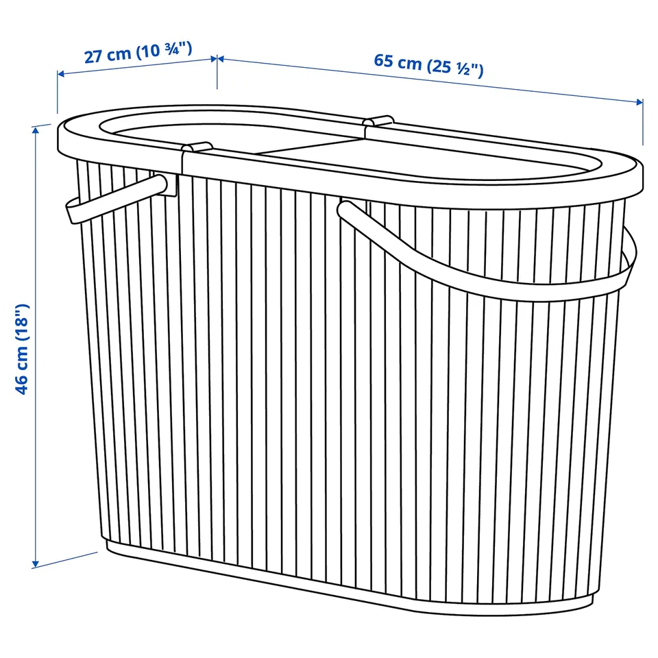 Illustration with measurements for the product: DAMMÄNG.