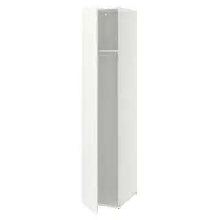 LASTARE wardrobe combination, white, 40x62x201 cm
