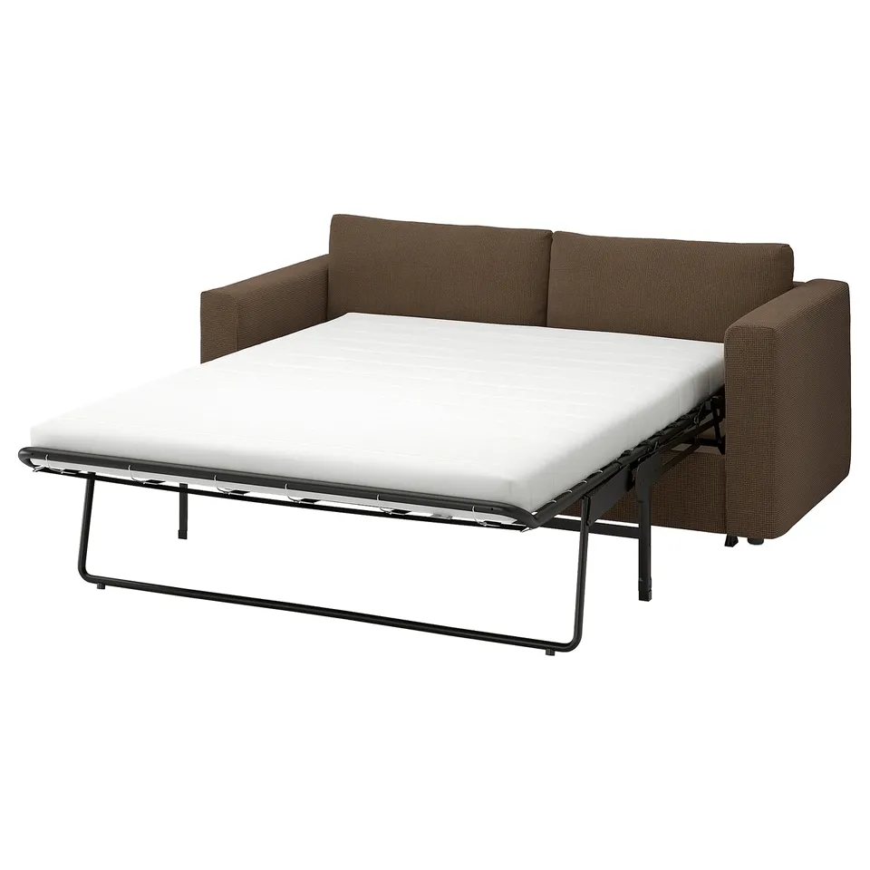 VIMLE 2-seat sofa-bed, Mosshed dark brown