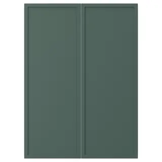 ASPUDDEN 2-p door f corner base cabinet set, dark grey-green, Width 25.5 x Height 69.7 cm