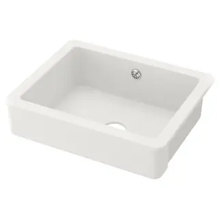 HAVSEN sink bowl w visible front, white, 62x48 cm