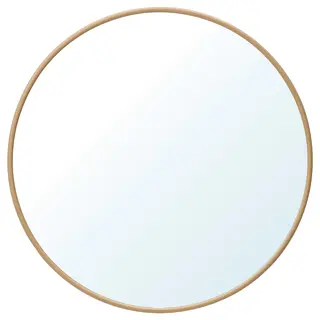 EDSGARN mirror, oak effect, 80 cm