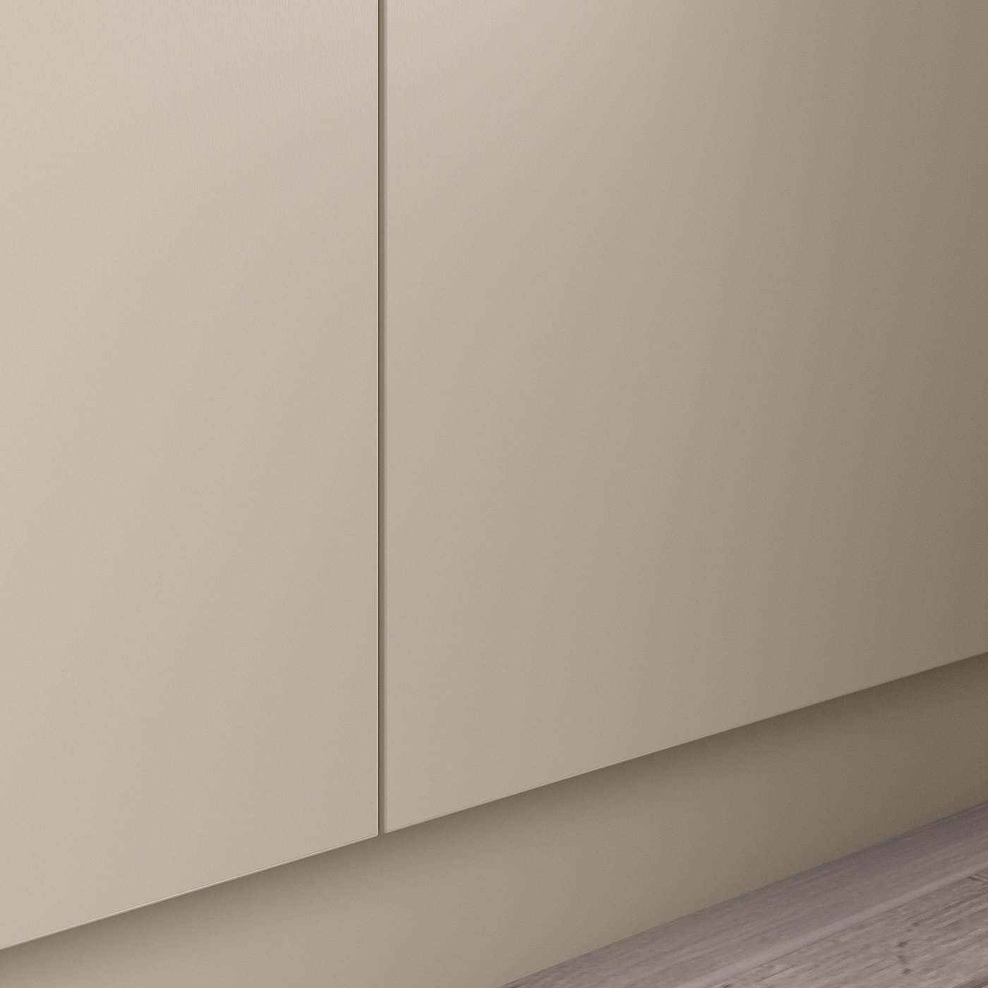 FORSAND, beige, flat door with smooth finish, part of pax frames.