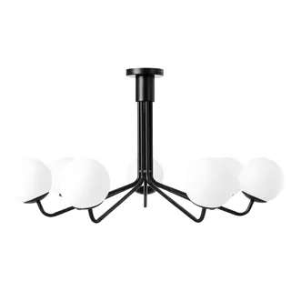 GLANSSLINKE chandelier, 7-armed, Height 49 cm