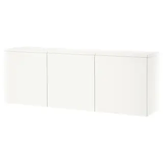 BESTÅ wall-mounted cabinet combination, white/Västerviken white, Width 180 x Depth 42 x Height 64 cm