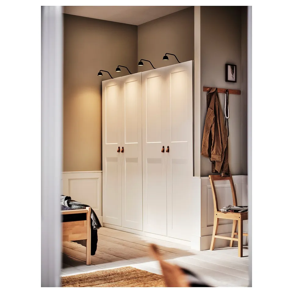 TVÄRDRAG Cabinet lighting, black/dimmable