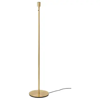 SKAFTET floor lamp base, brass-colour