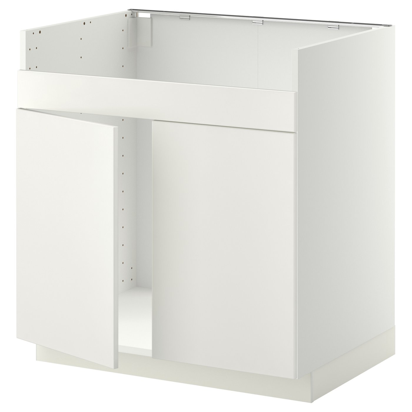 White METOD kitchen cabinet, sleek design, modern storage.