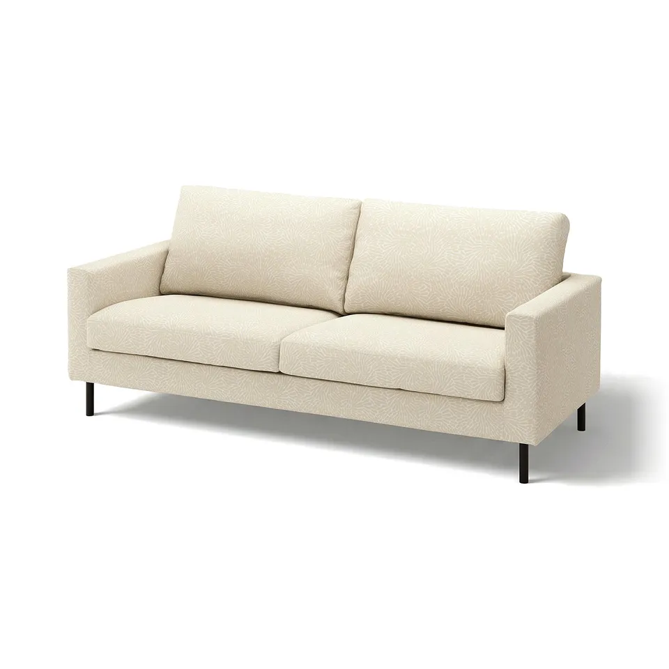 SALTSJÖBADEN 3-seat sofa, light beige, fabric, rectangular, minimalist design.