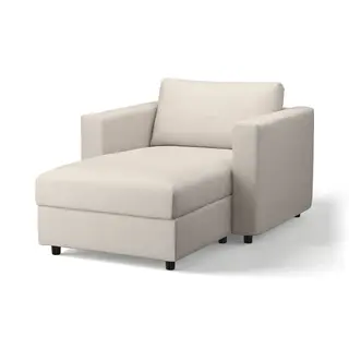 VIMLE chaise longue, Gunnared beige, Width 111 x Depth 164 cm