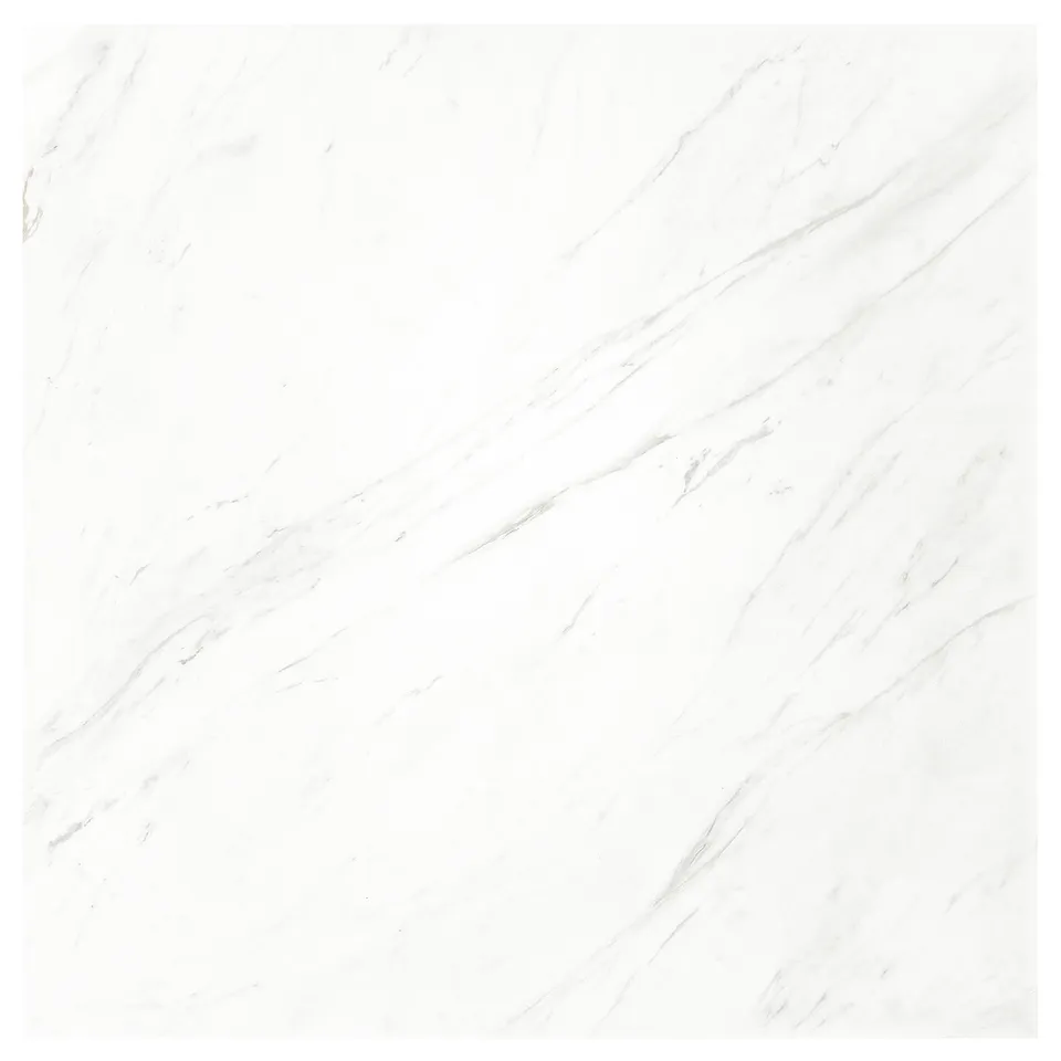 RUNSBÄCK Custom made wall panel, matt white lively marble effect/high pressure porcelain, 1 m²x1.2 cm