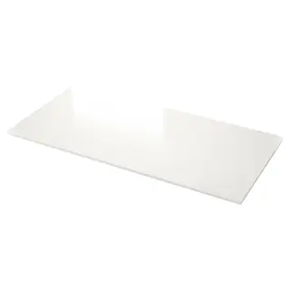 LOCKEBO custom made worktop, off-white mineral effect/glass composite, 1 m²x4.0 cm