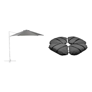 HÖGÖN/IGGÖN set: parasol+parasol base