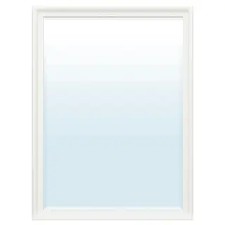 PINGSTSYREN mirror, white, 60x80 cm