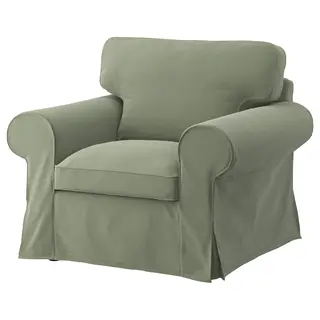EKTORP armchair, Hakebo grey-green
