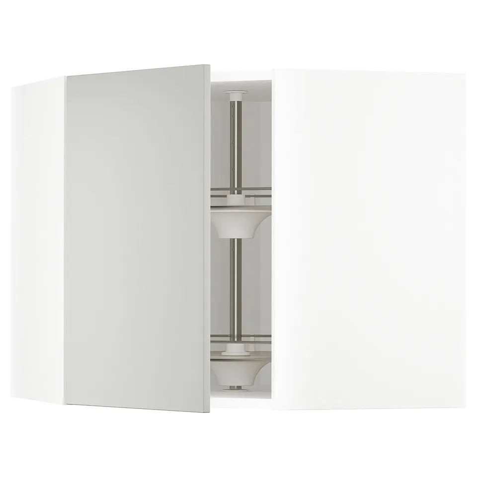 METOD kitchen unit in light grey with modern clean design.