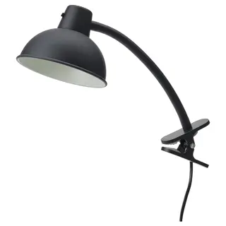 SKURUP clamp spotlight, black, Length 47 cm