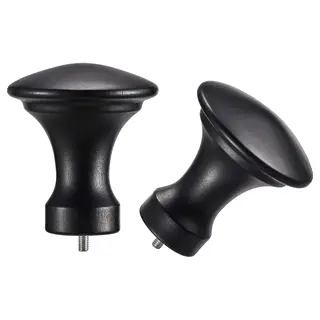 BÄCKRADULA finials, 1 pair, black, Length 8.3 cm