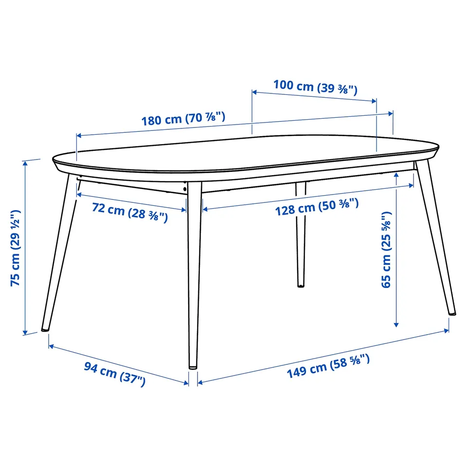 Illustration with measurements for the product: TJÄRKIL.