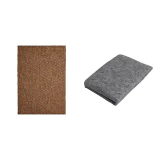 LYDERSHOLM/STOPP set: rug flatwoven, in/outdoor + rug underlay with anti-slip