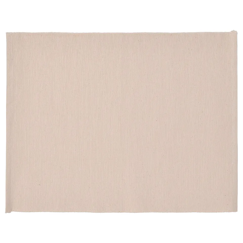 SVARTSENAP natural cotton place mat, rectangular shape, simple design.