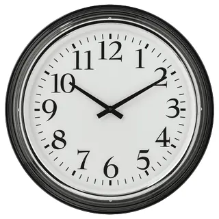 BRAVUR wall clock, black, 59 cm