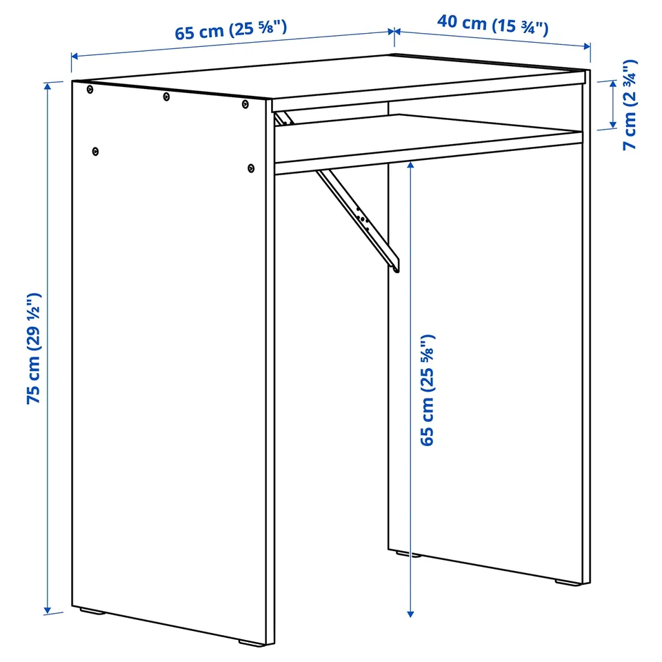 Illustration with measurements for the product: TORALD.