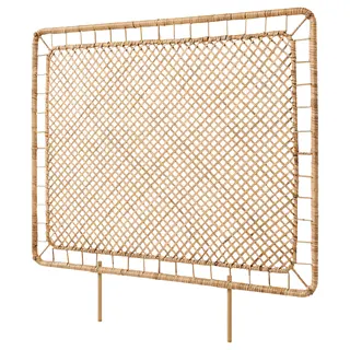 TOLKNING headboard, handmade rattan, Width 100 x Height 96 cm