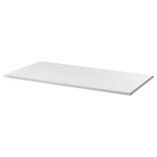 JOSTEIN shelf, metal/in/outdoor white, 77x40 cm
