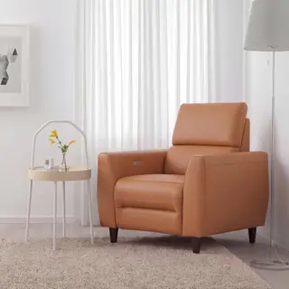 RULLERUM/BURVIK Recliner, electric/Side table