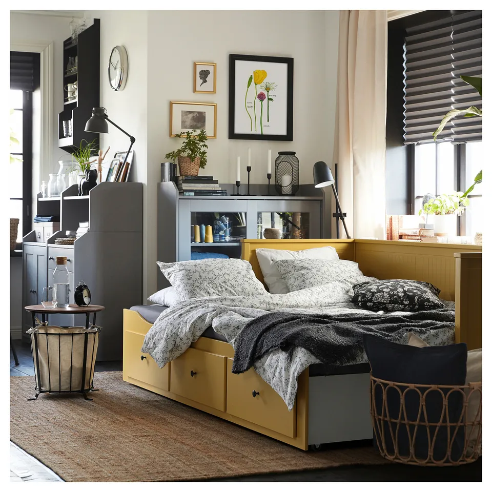 part: HEMNES day-bed frame with 3 drawers