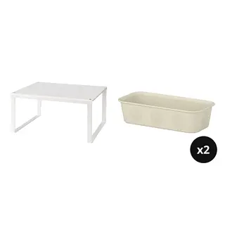 NOJIG/VARIERA set: shelf insert + organiser x2