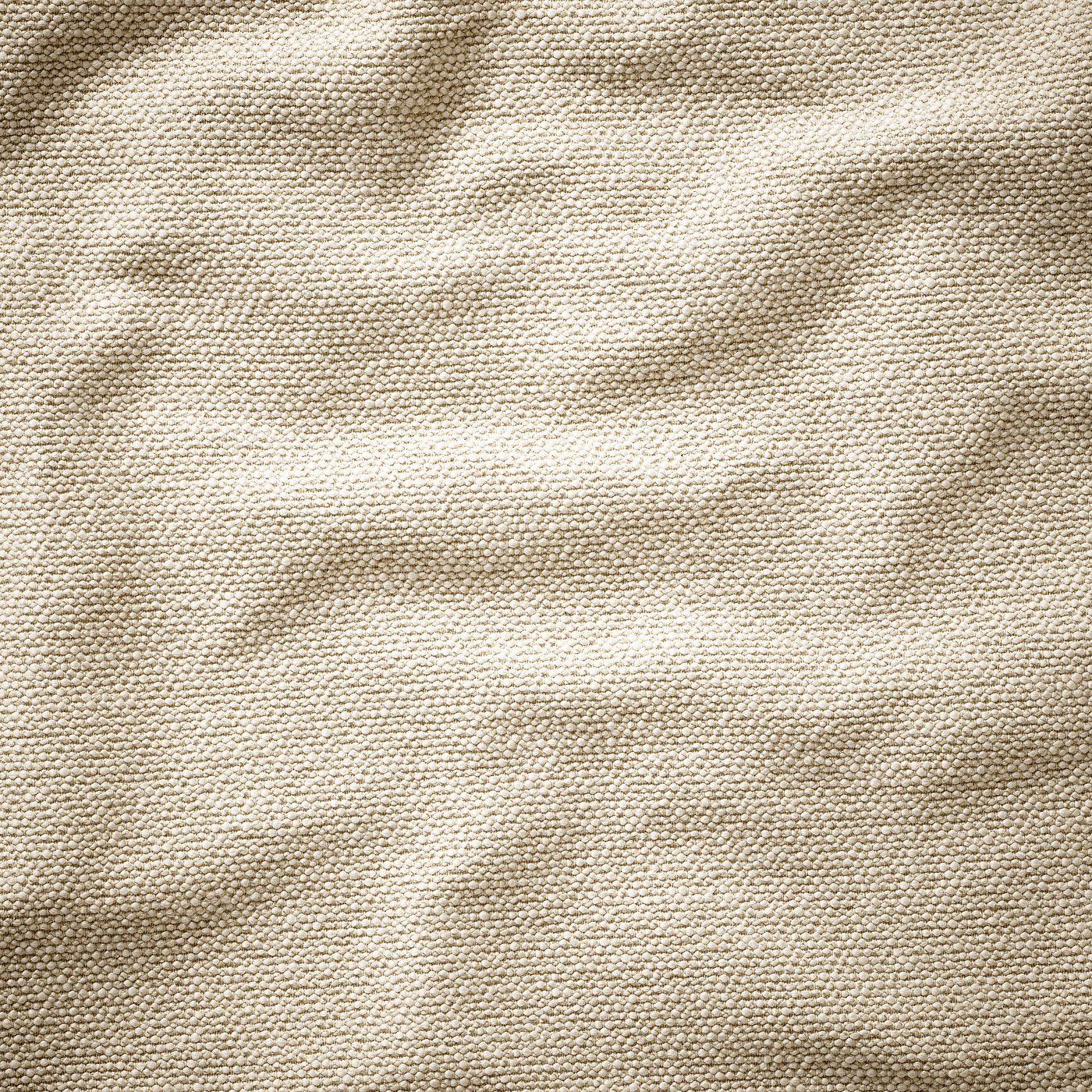 Close-up of beige fabric with fine texture. Even pattern and high-quality appearance.