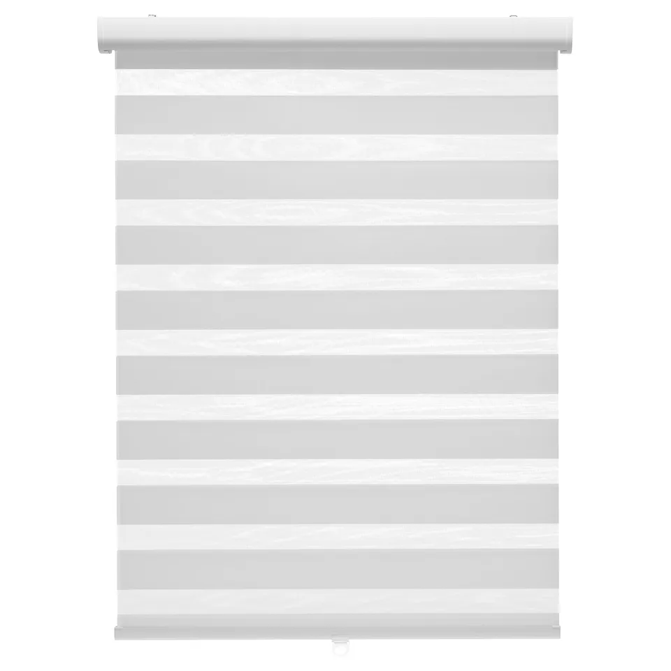 TANDLUNDFLY grey striped roller blind - recycled material, adjustable light