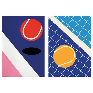 BILD poster, tennis match, Width 21 x Height 30 cm