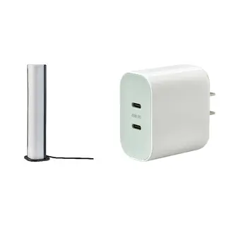 SJÖSS/SKAFTSÄRV set: LED decoration lighting + 45W 2-port USB charger