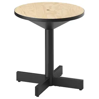 GRIMSARBO side table, pine plywood/black, Height 43 cm
