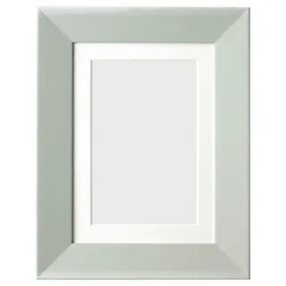PLOMMONTRÄD frame, pale grey-green, 13x18 cm